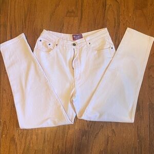 Baby pink retro vintage Women's Boot Cut Jeans